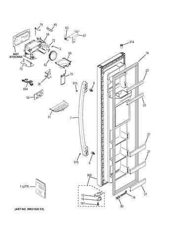 Freezer door