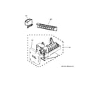 GE GTH18DCDLRWW ice maker diagram