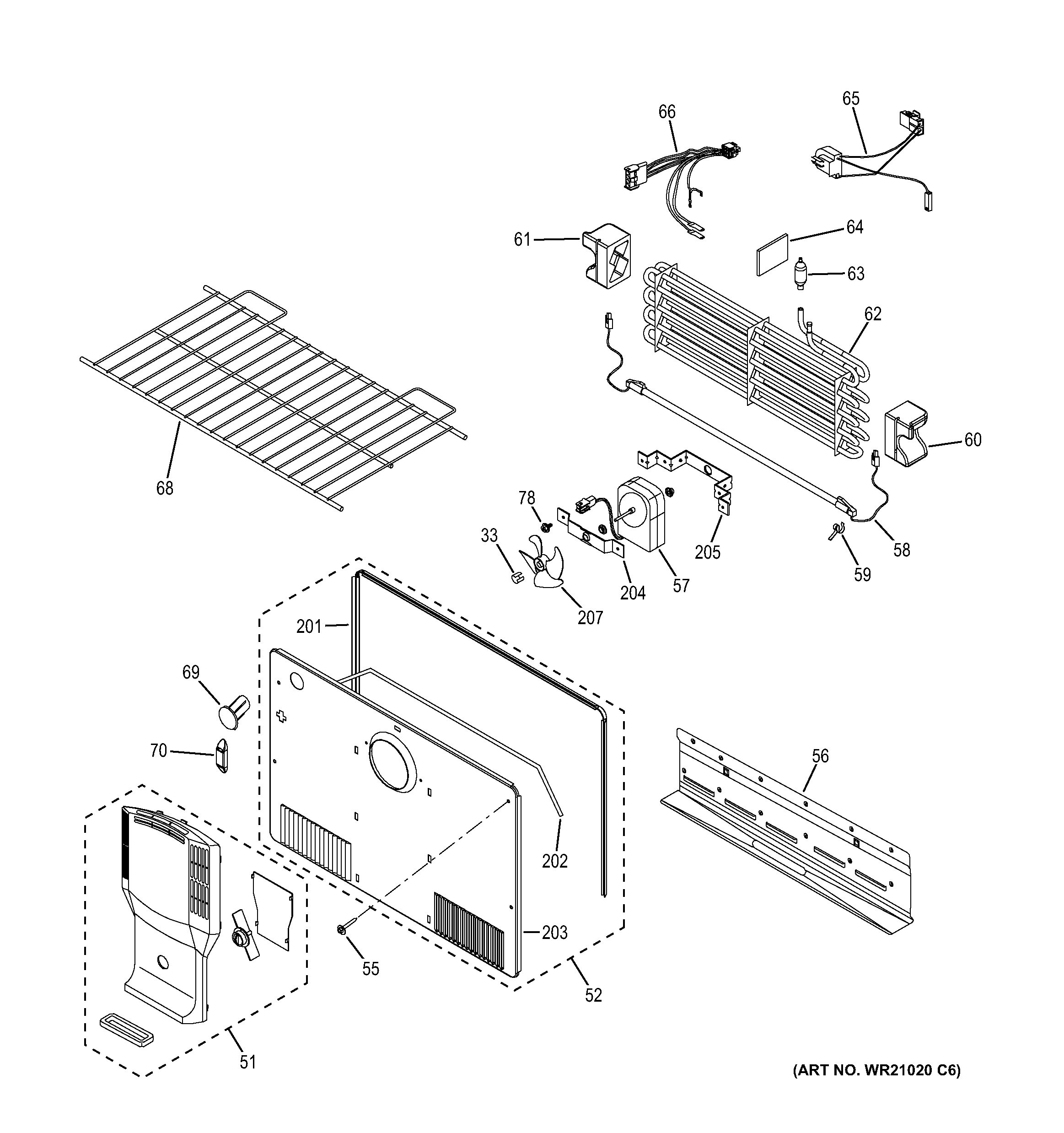 Freezer section