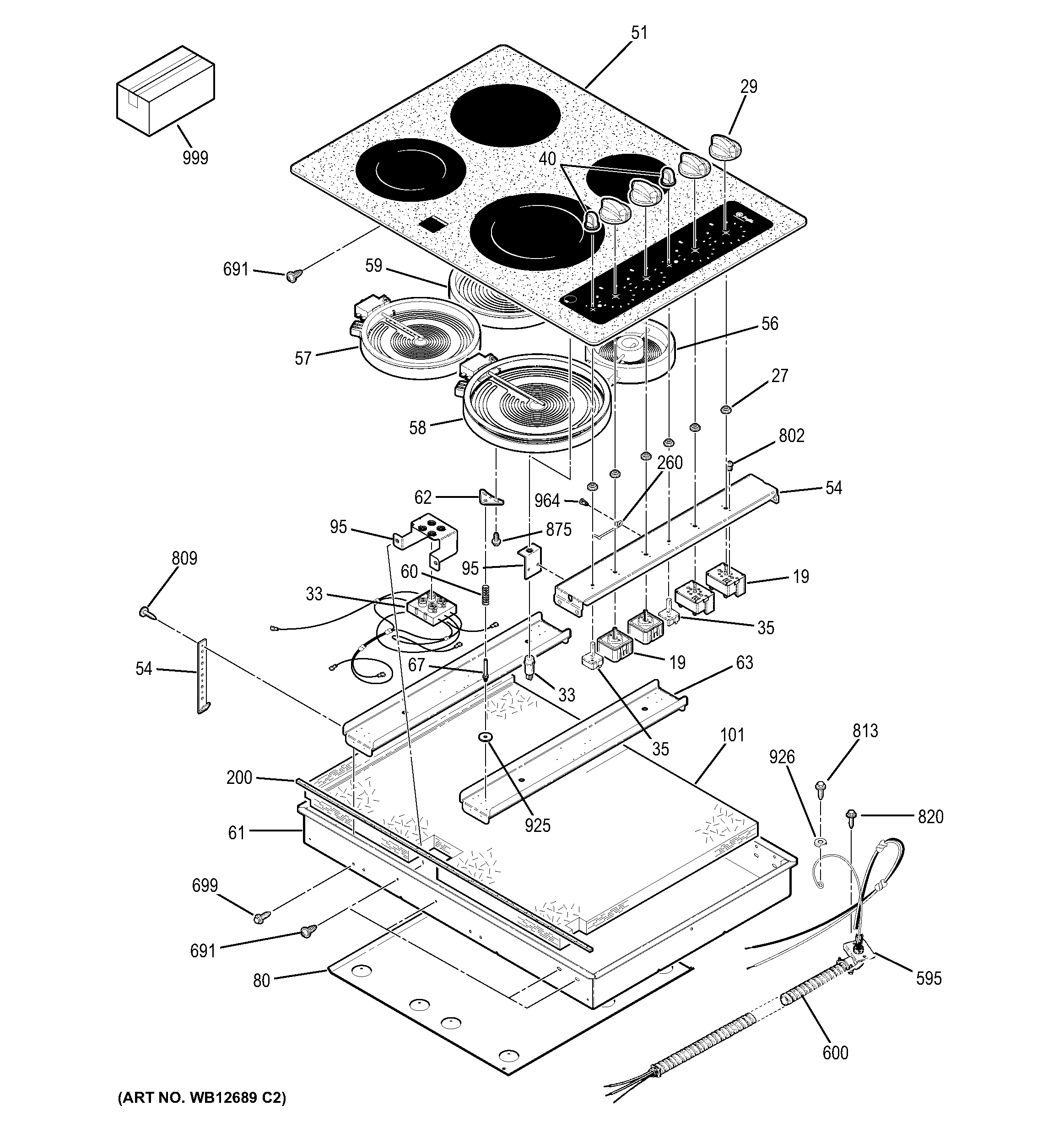 CONTROL PANEL & COOKTOP