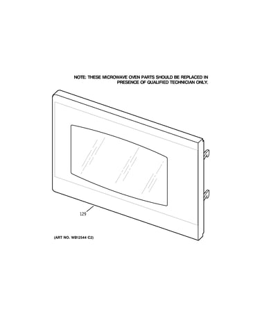Microwave door