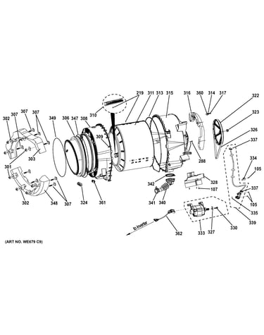 Tub & motor