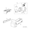 GE GFSL6KKYCLS ice maker & dispenser diagram