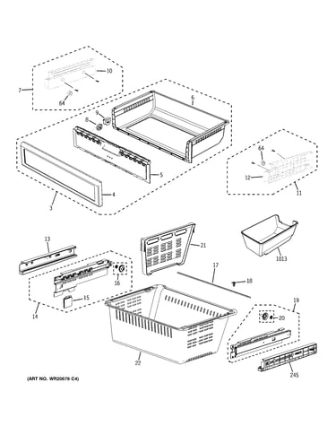 Freezer shelves