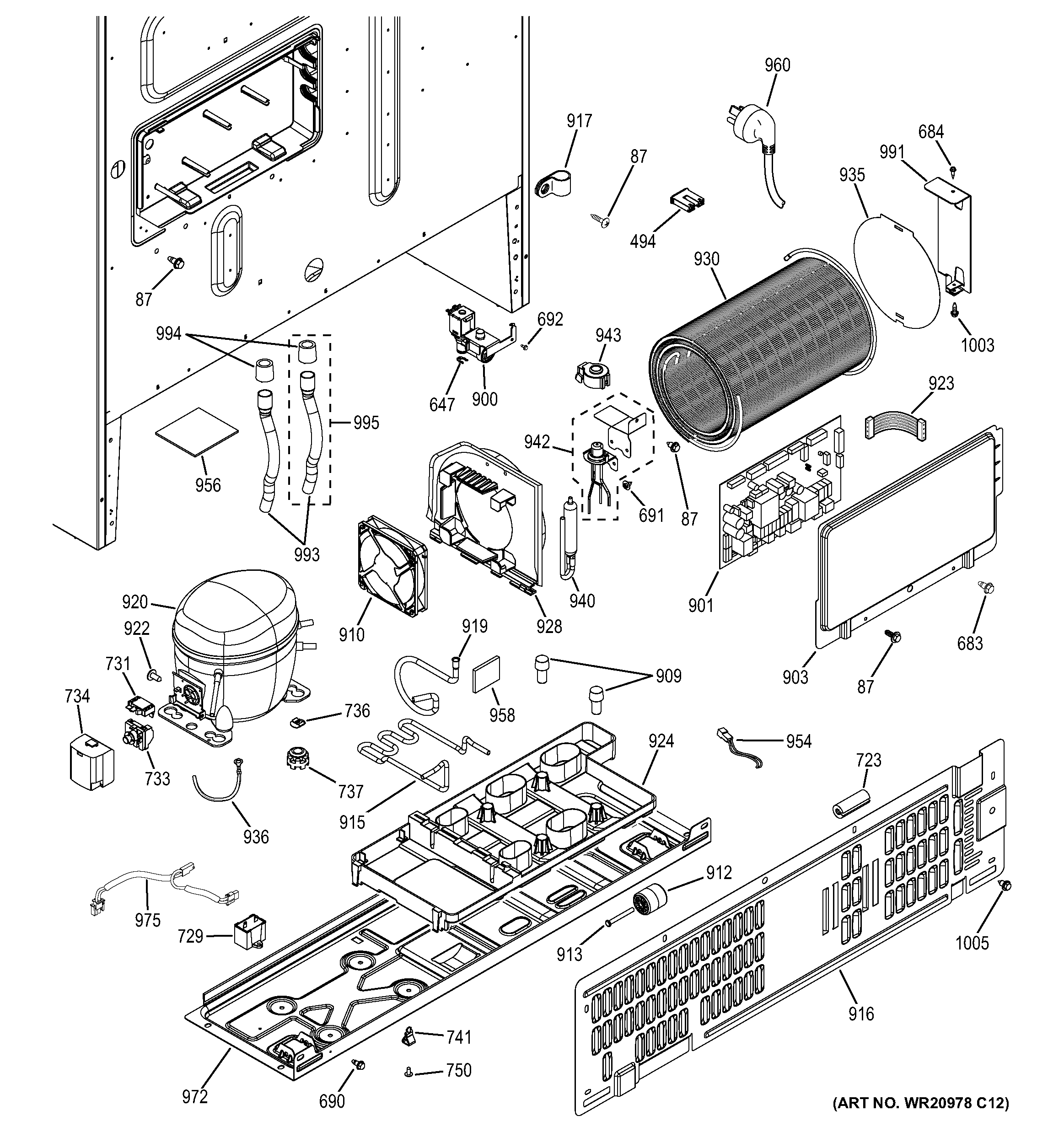 Machine compartment