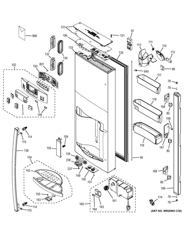 Dispenser door