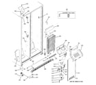 GE GSE22ETHBWW freezer section diagram