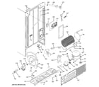 GE GSS22WGPCBB machine compartment diagram