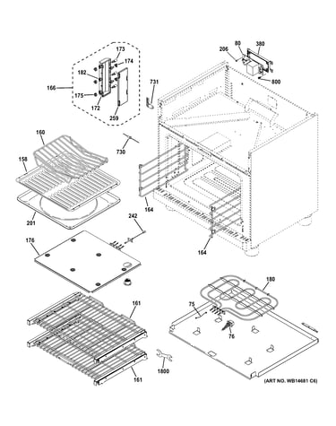 Oven cavity parts