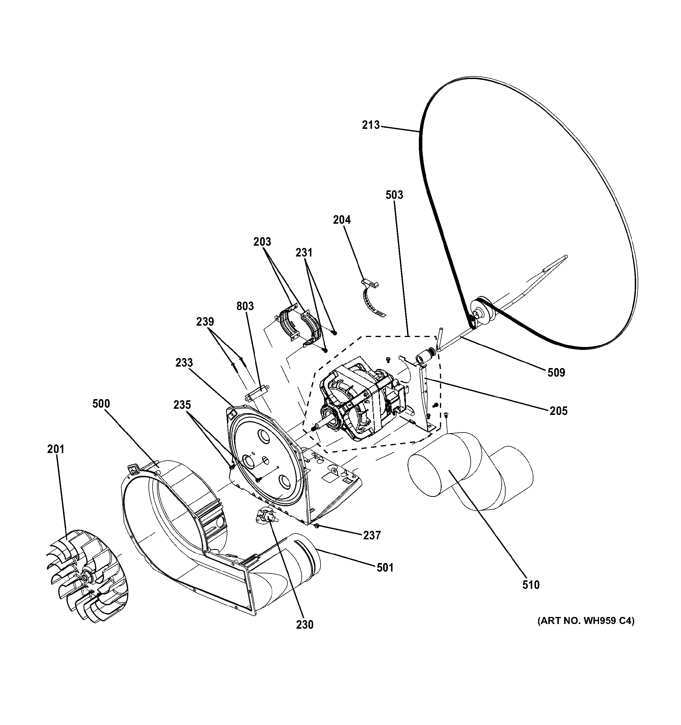 Blower & motor assembly