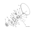 GE GTUP270GM4WW blower & motor assembly diagram