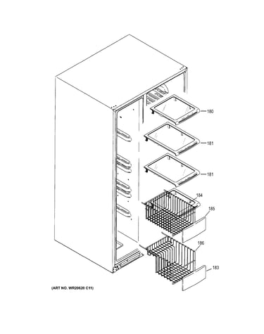 Freezer shelves