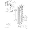 GE GSS23HGHBCWW freezer door diagram