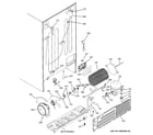 GE GSS23HGHBCWW machine compartment diagram