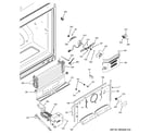 GE PNS20KSHAFSS freezer section diagram