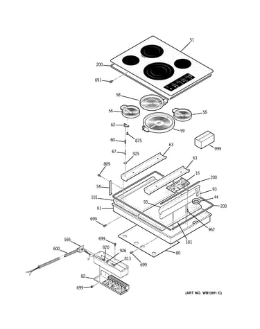 Control panel & cooktop