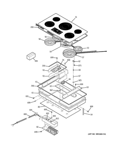 Control panel & cooktop
