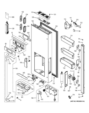 Dispenser door