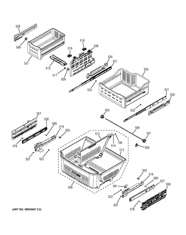 Freezer shelves