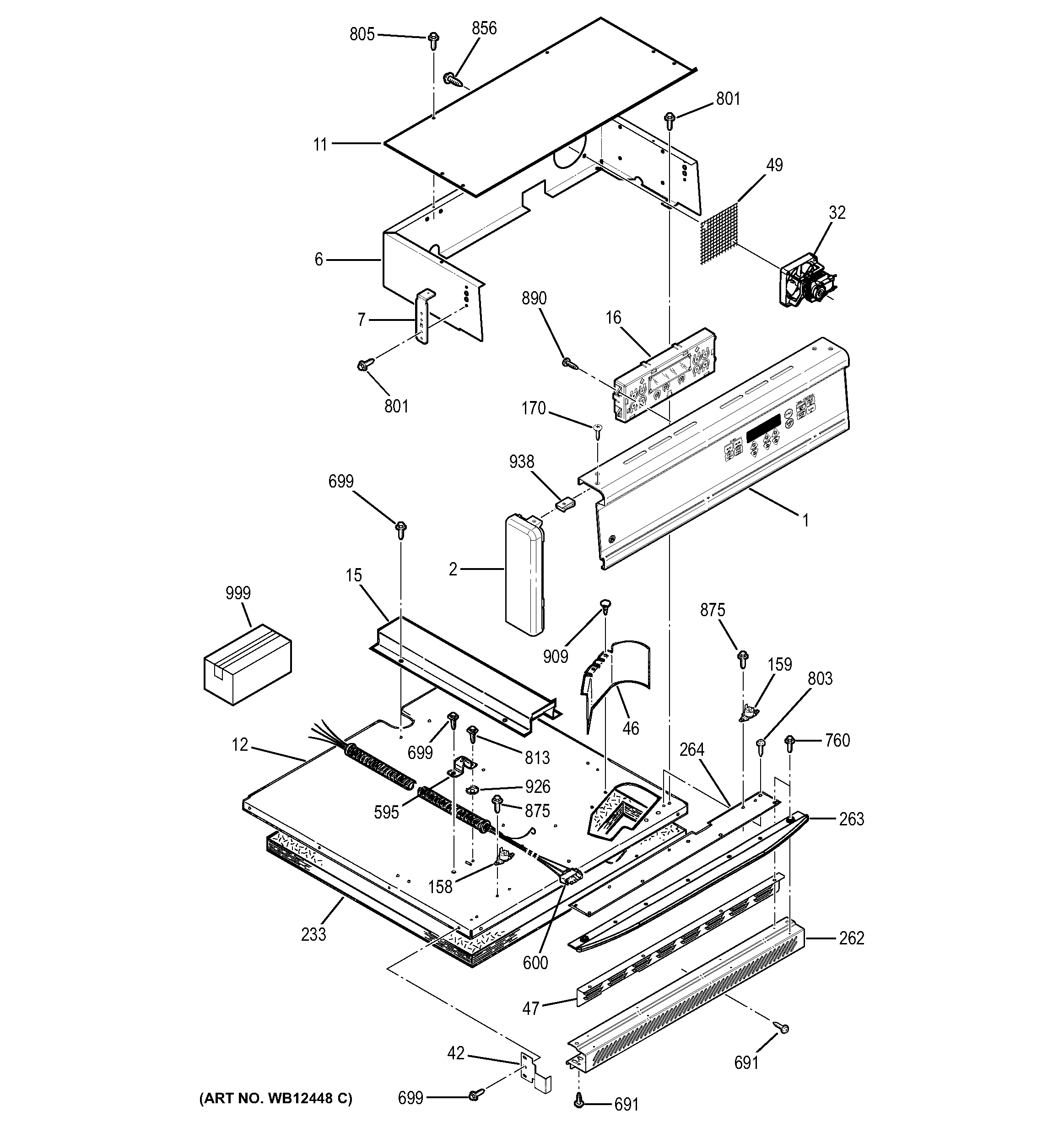 CONTROL PANEL & COOKTOP