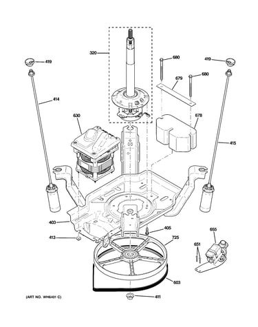 Suspension, pump & drive components