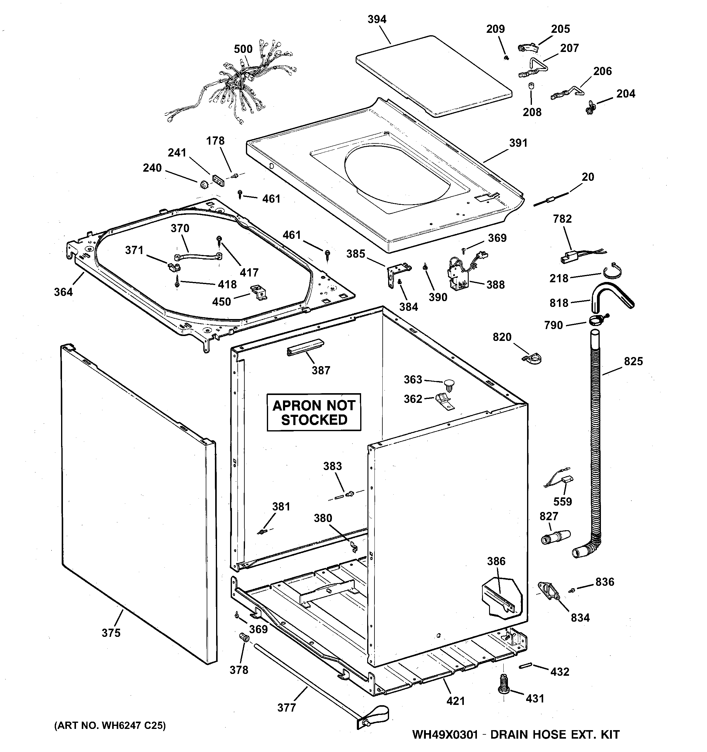 Cabinet, cover & front panel