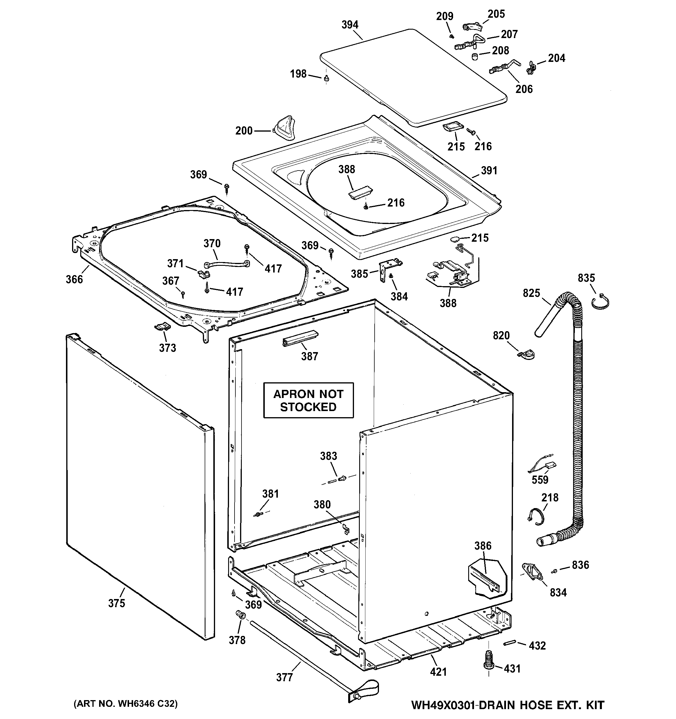 Cabinet, cover & front panel