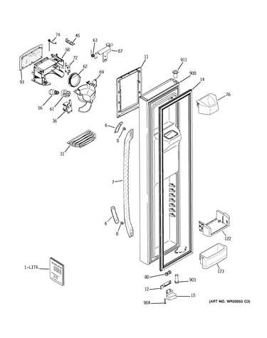 Freezer door