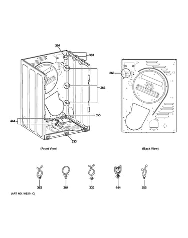 Attaching parts