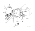 Hotpoint HTDX100ED6WW front panel & door diagram