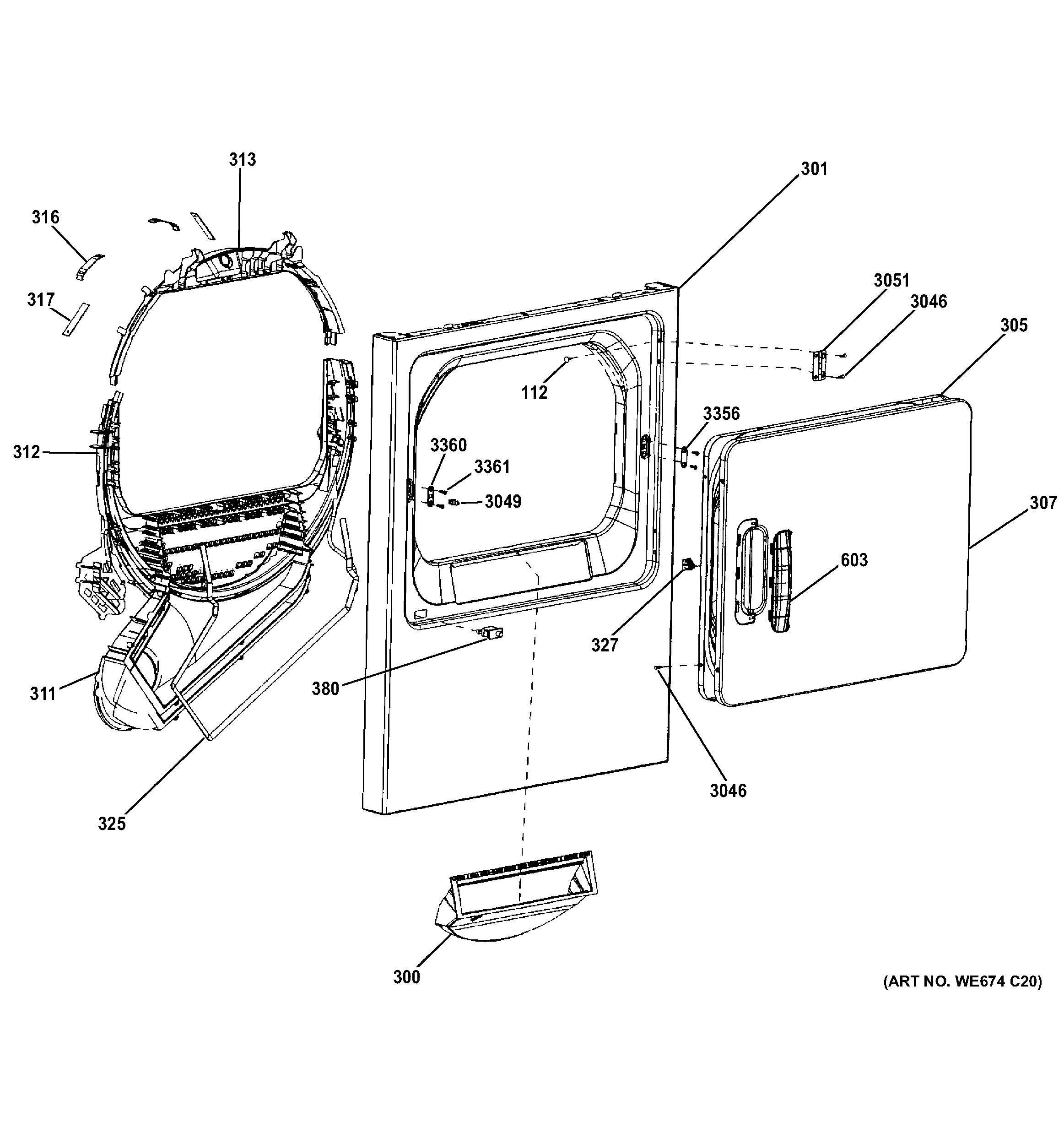 Front panel & door