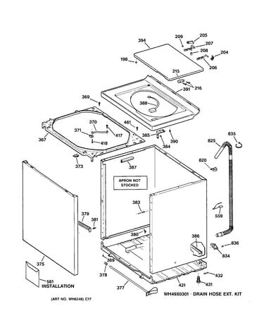 Cabinet, cover & front panel