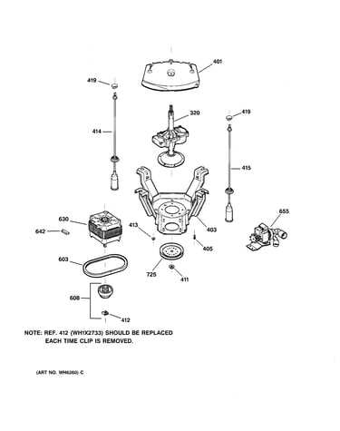 Suspension, pump & drive components