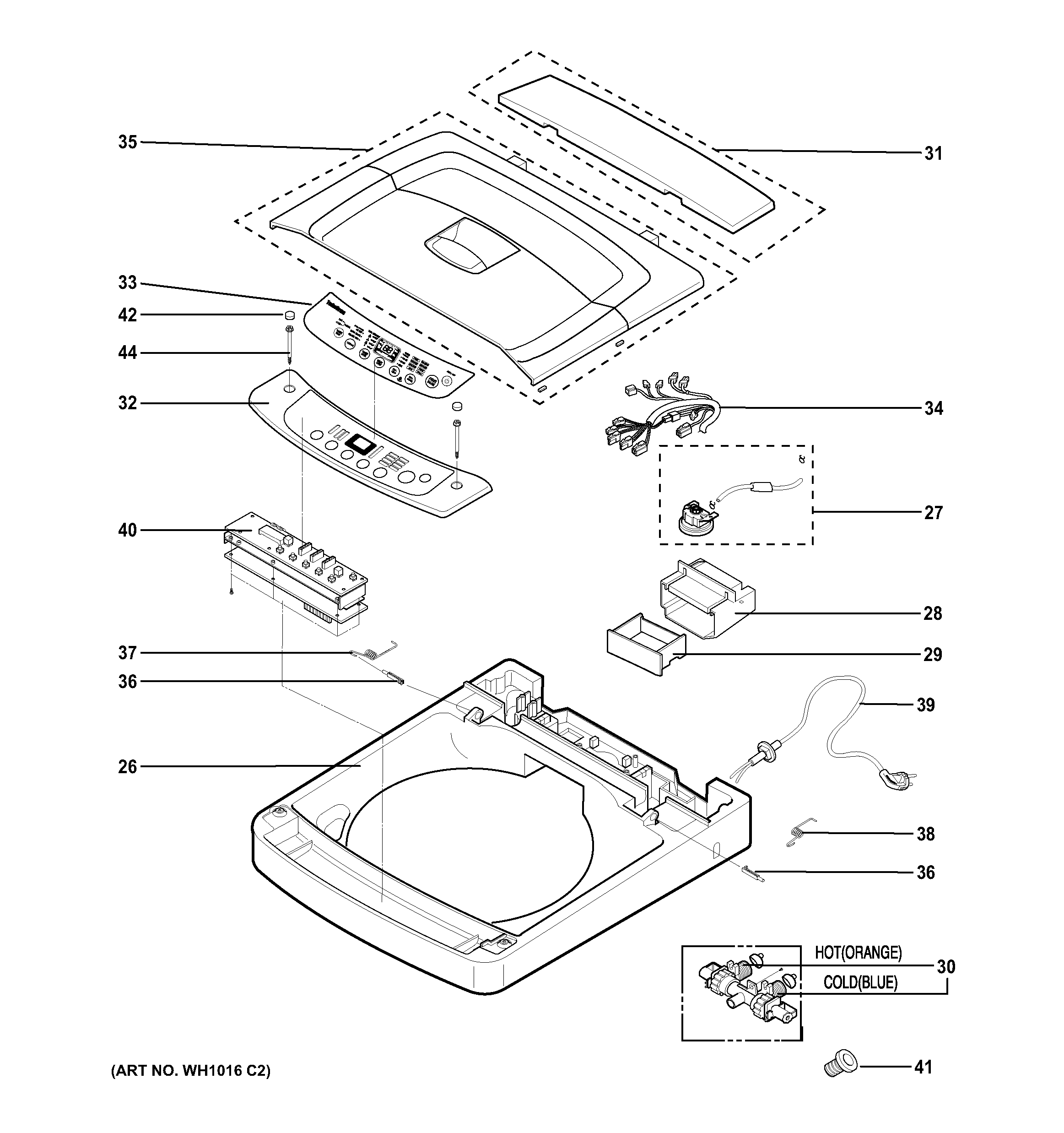 Controls & top panel