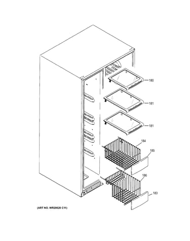 Freezer shelves