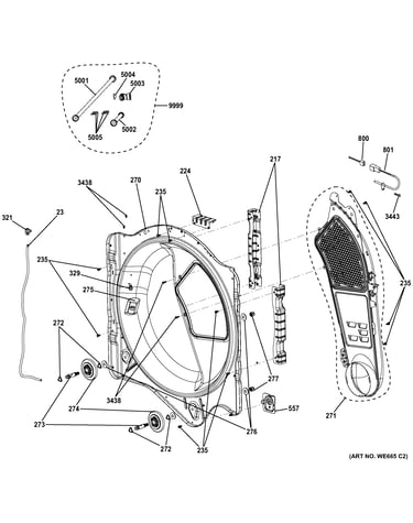 Rear roller support