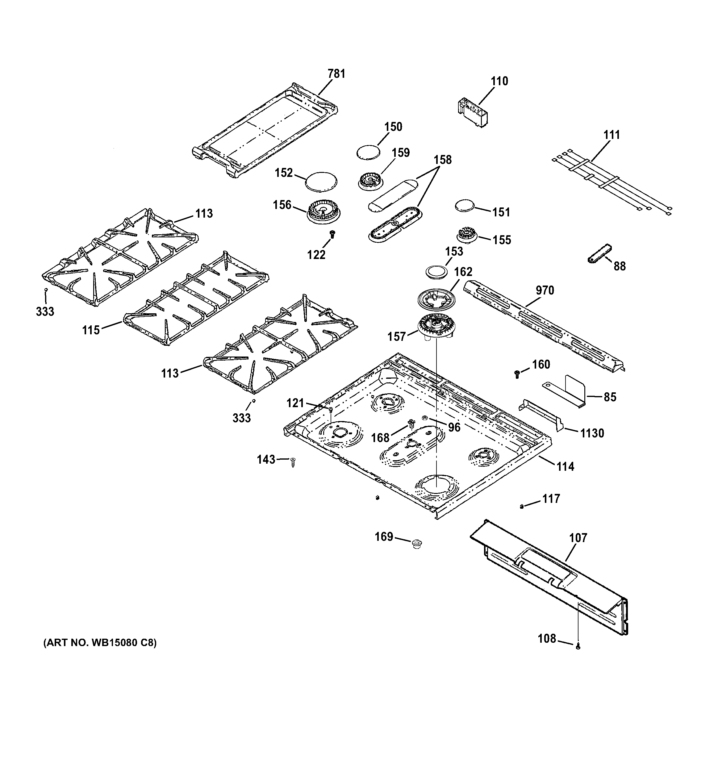 CONTROL PANEL & COOKTOP