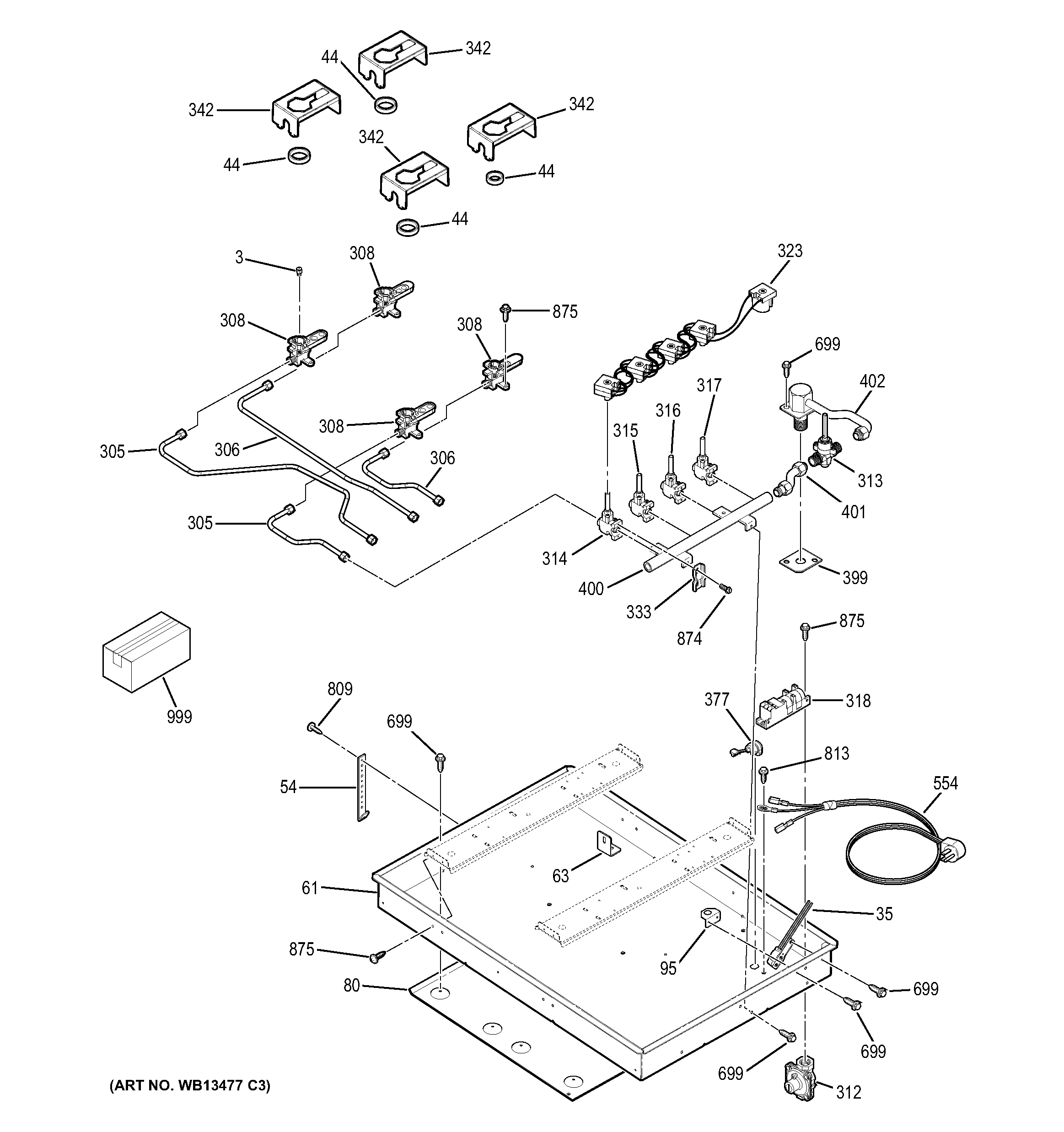 Gas & burner parts