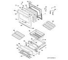 GE C2S985SET1SS door & drawer parts diagram