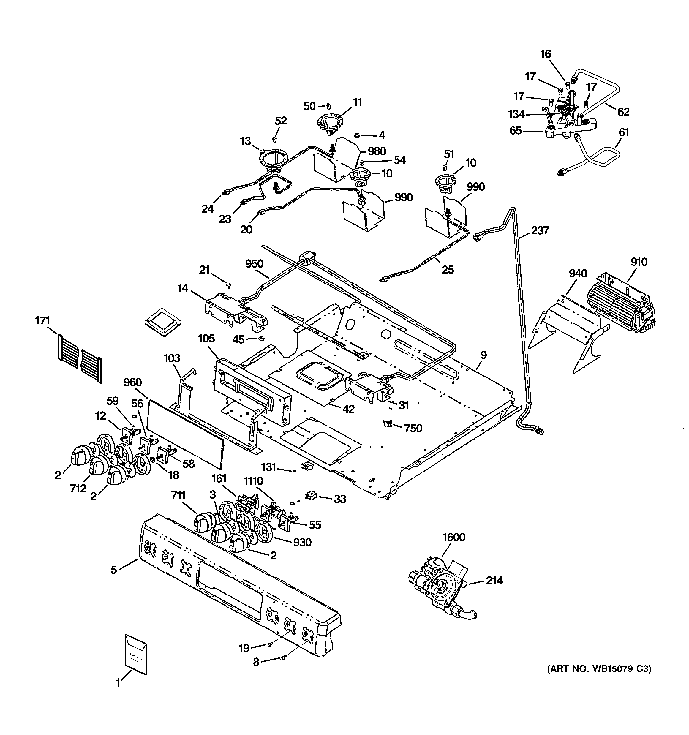 Gas & burner parts