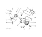 GE DSKP333EC2WW blower & motor diagram