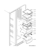 Fresh food shelves