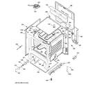 GE JB255DJ1BB body parts diagram