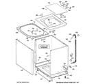 Hotpoint MTAP1100F0WW cabinet, cover & front panel diagram