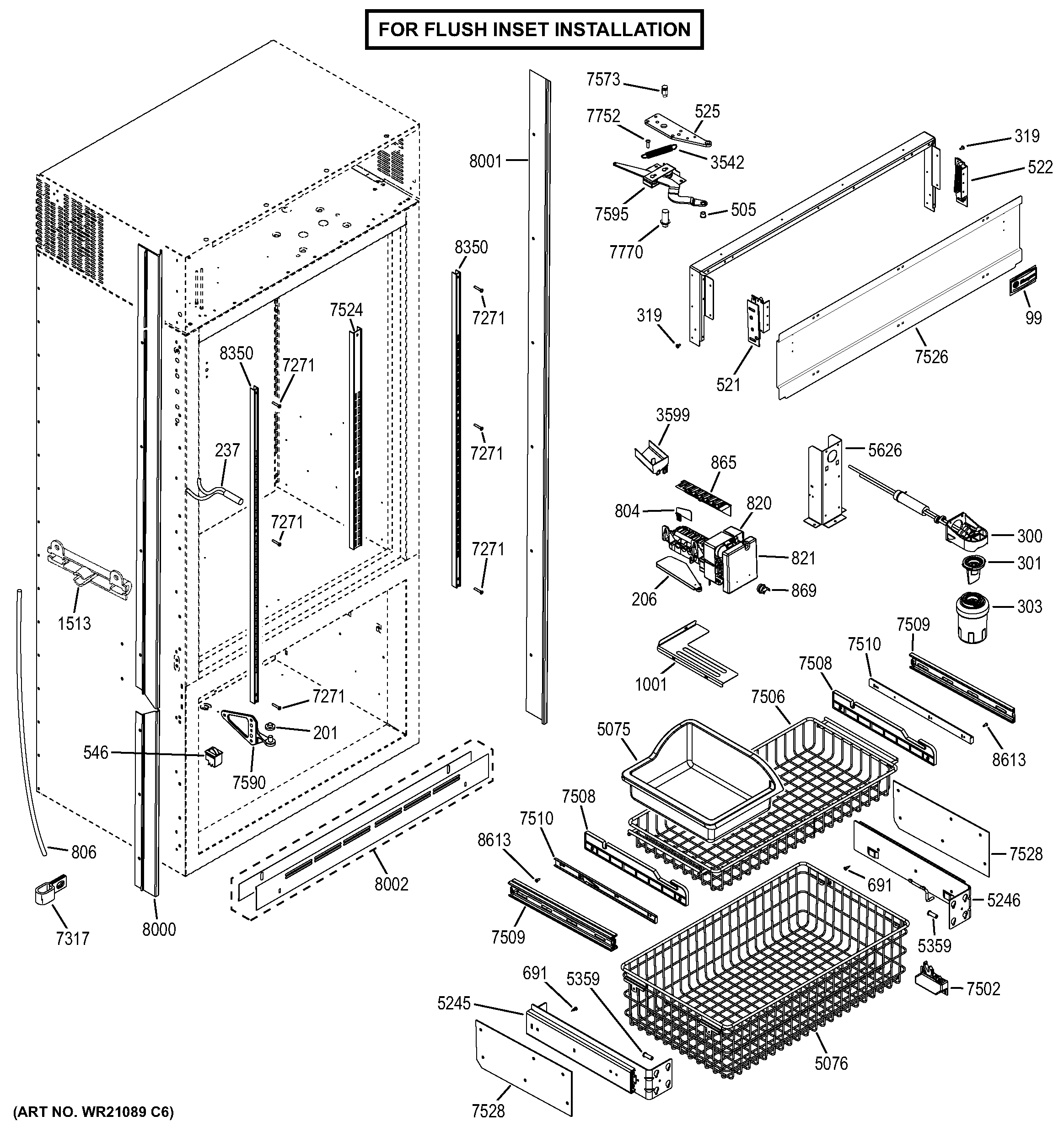 CABINET - FLUSH INSET