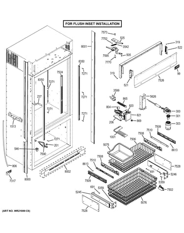 Cabinet - flush inset