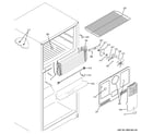 GE GTS15CTHERWW freezer section diagram