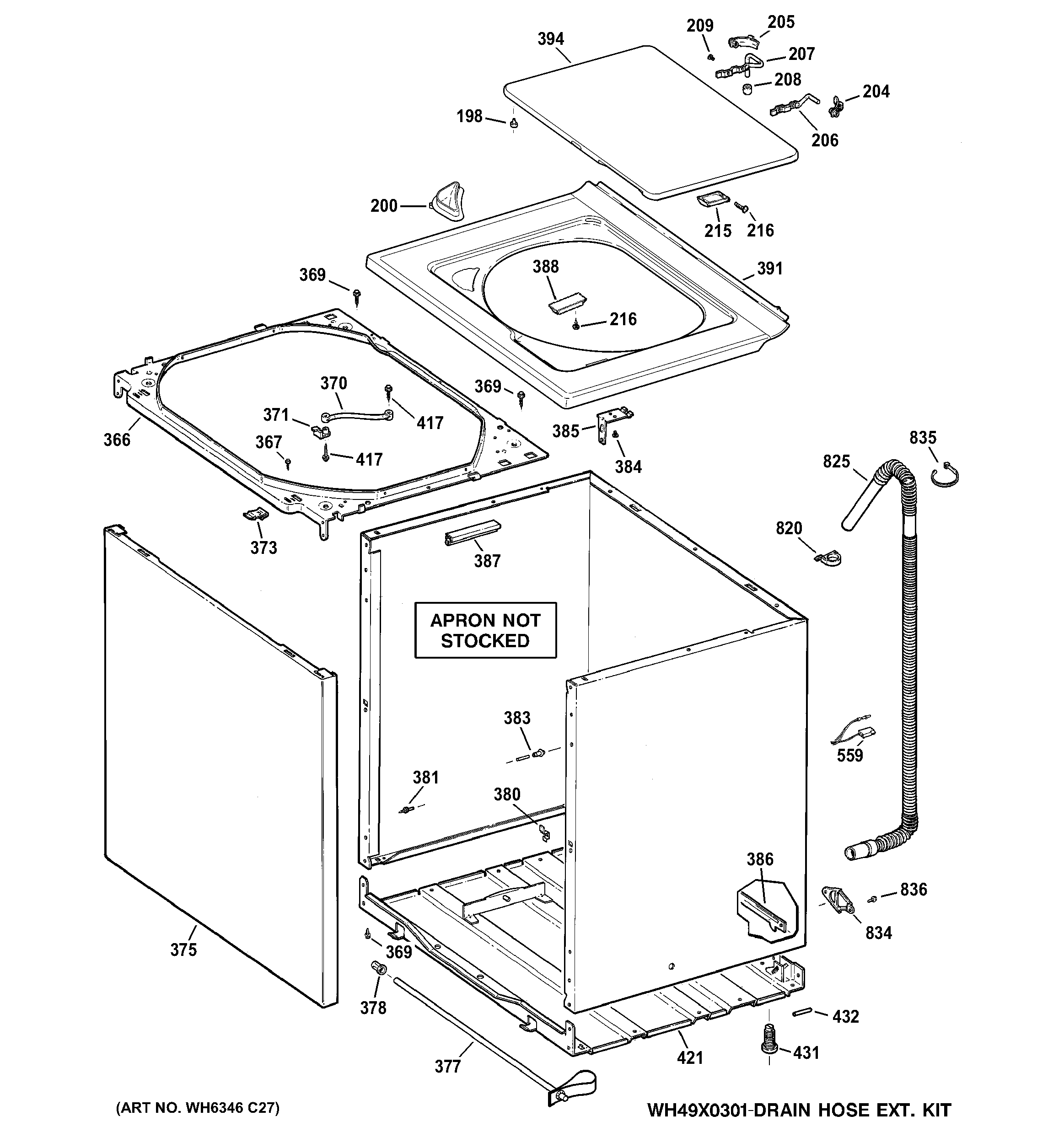 Cabinet, cover & front panel