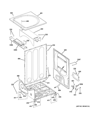 Cabinet & top panel