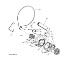GE GFDS175EH2DG blower & motor diagram